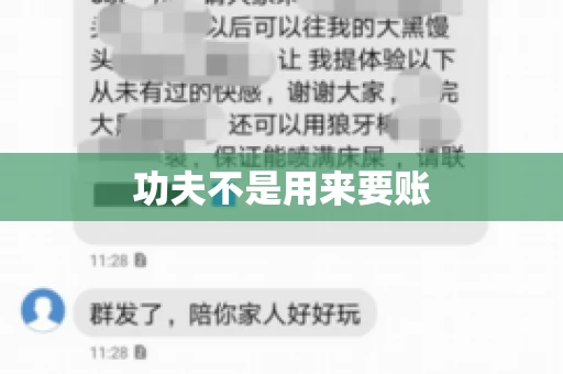 功夫不是用来要账