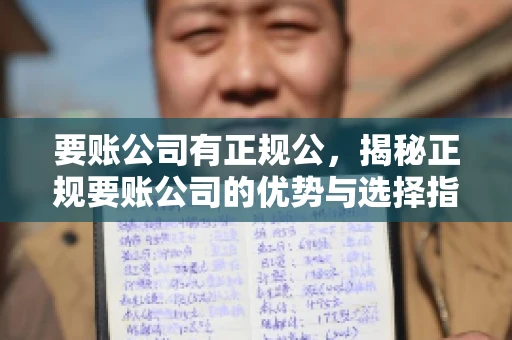 要账公司有正规公,揭秘正规要账公司的优势与选择指南 要账公司有正规公,揭秘正规要账公司的优势与选择指南