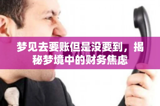 梦见去要账但是没要到，揭秘梦境中的财务焦虑