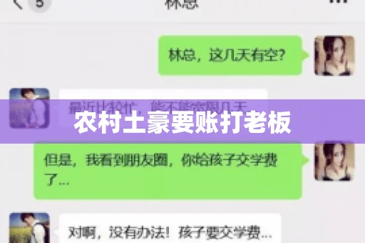 农村土豪要账打老板