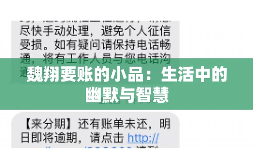 魏翔要账的小品：生活中的幽默与智慧