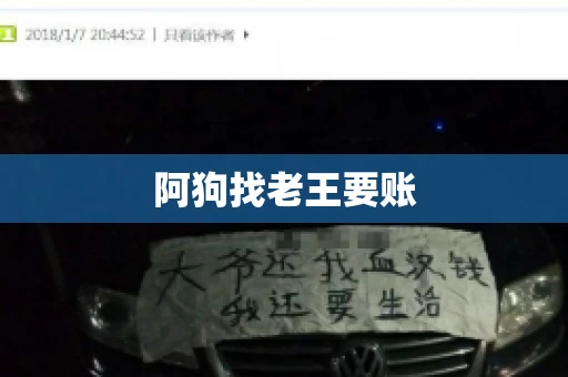 阿狗找老王要账