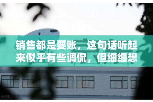 销售都是要账，这句话听起来似乎有些调侃，但细细想来，其中却蕴含着销售的艰辛与无奈。在销售行业中，要账确实是一项不可或缺的工作，它不仅考验着销售人员的沟通技巧，更考验着他们的耐心和毅力。今天，我们就来聊聊销售与要账的那些事儿。