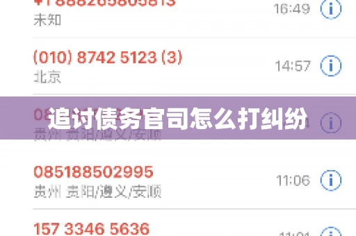 追讨债务官司怎么打纠纷