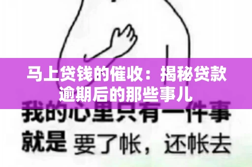 马上贷钱的催收：揭秘贷款逾期后的那些事儿